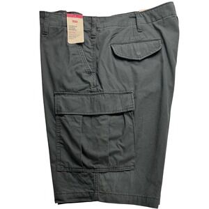 Levis Carrier Cargo Shorts Mens 40 Charcoal Grey Cotton 9 Inseam outdoor